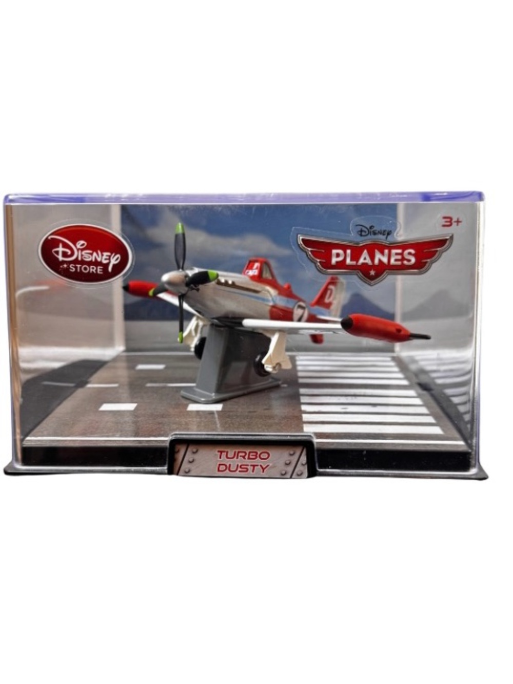 Disney Planes Fire and Rescue Turbo Dusty In Collector Acrylic Case